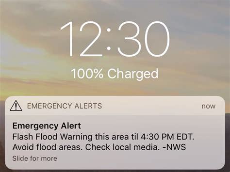 About emergency and government alerts on iPhone